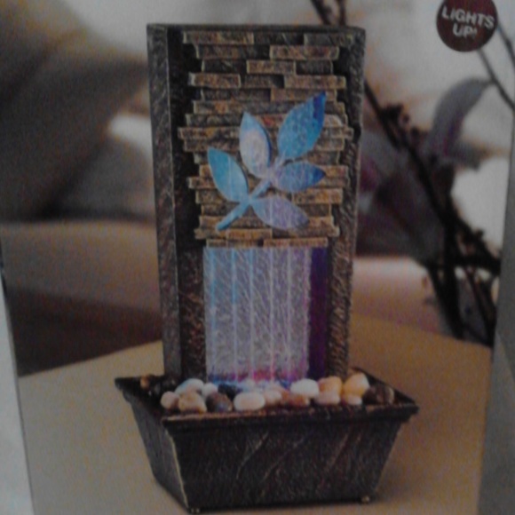 Modern Expressions Other - Illuminated LED Indoor Tabletop Waterfall Fountain